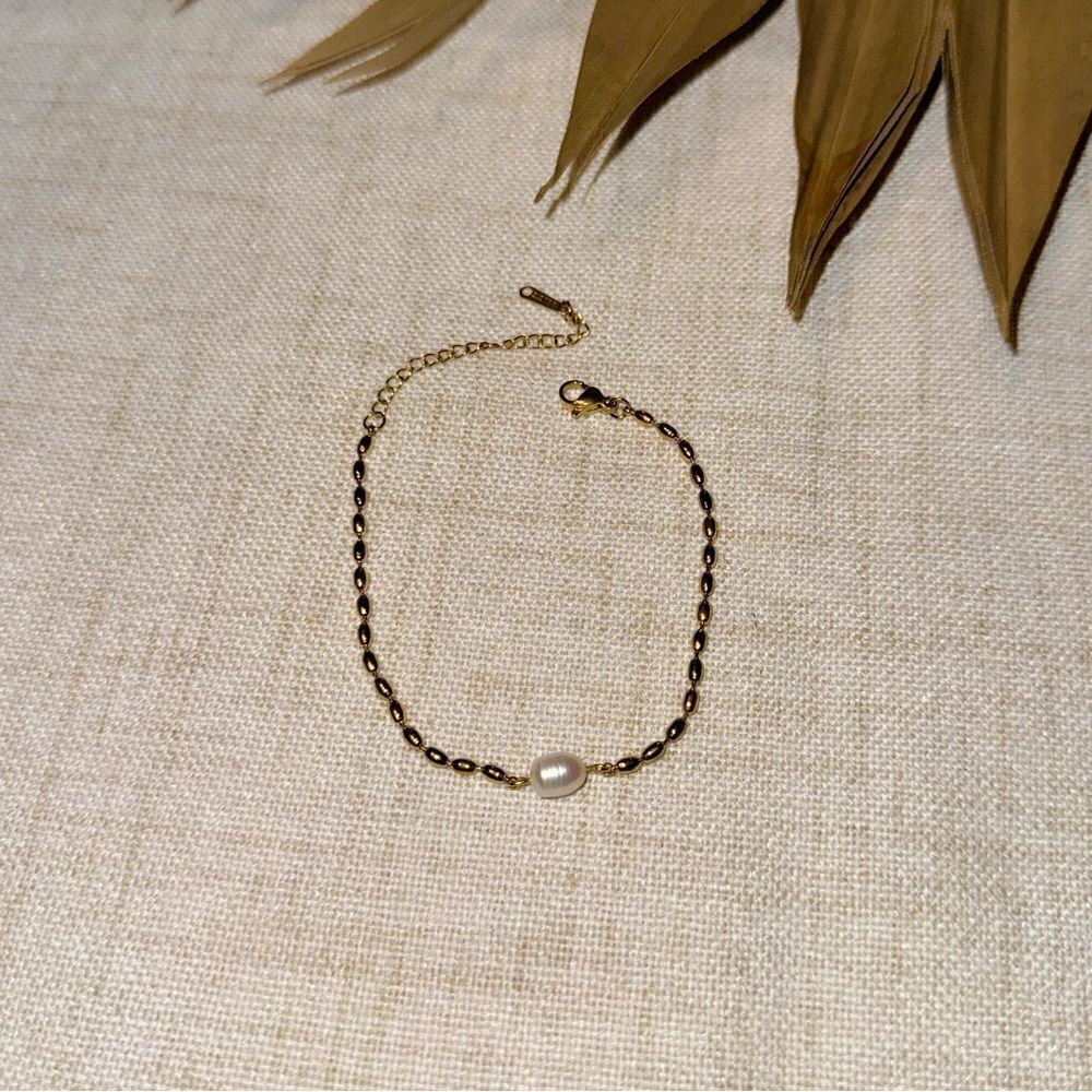 Fresh water pearl bracelet M501 - Picture 2 of 5